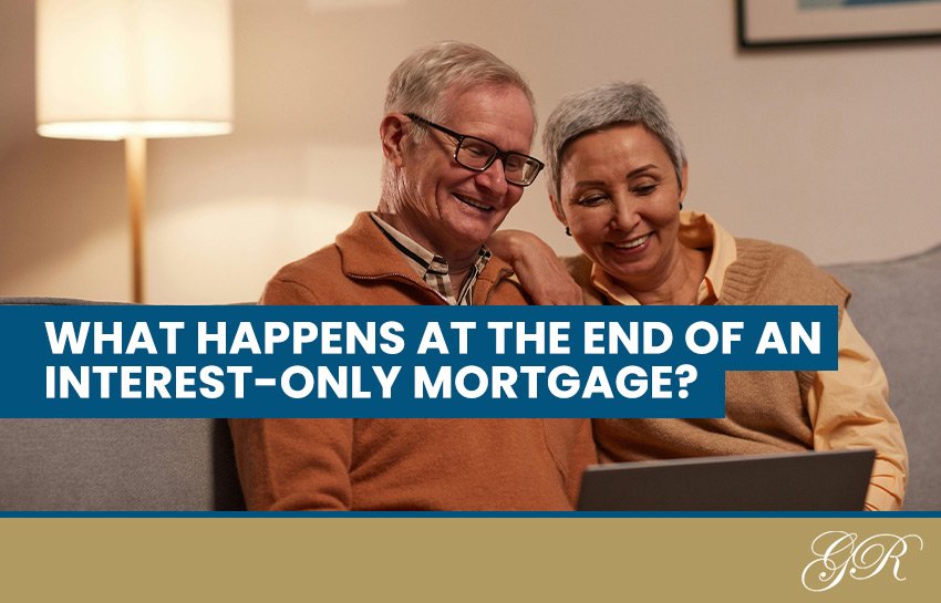 Couple reviewing their interest-only mortgage