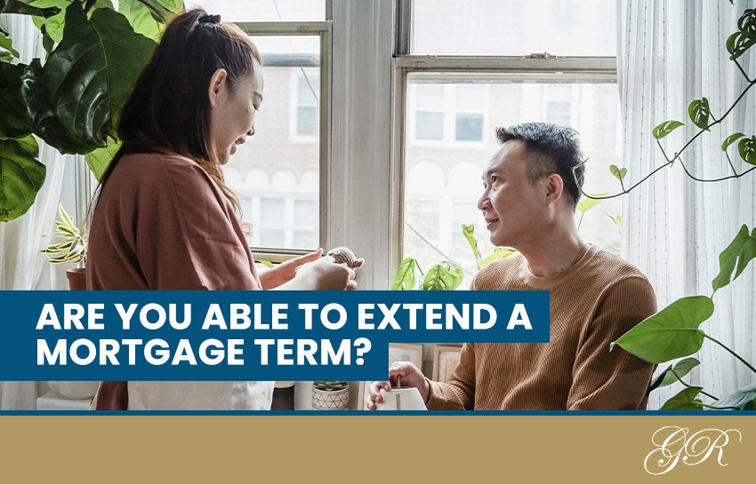 Couple reviewing their mortgage term
